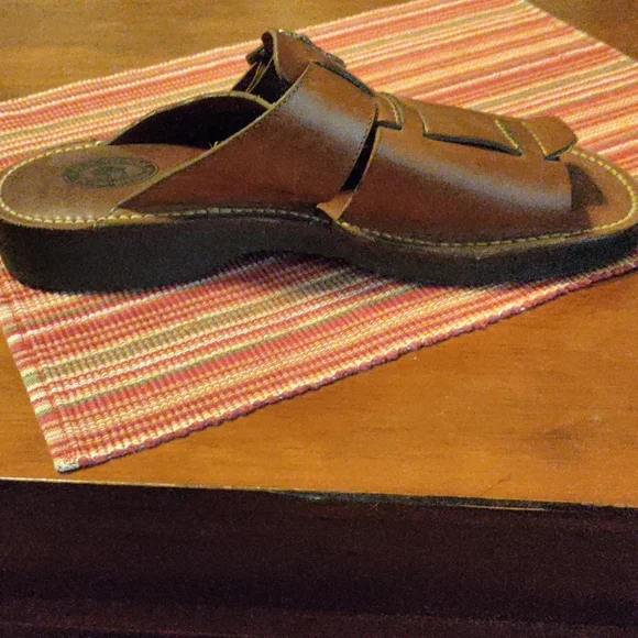 H.S. Trask Men's Leather Slip-On Sandals Slides 9 - Picture 6 of 8
